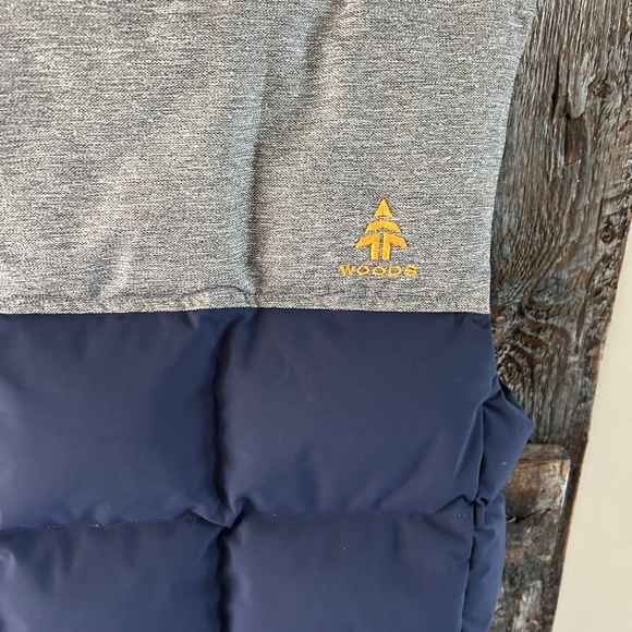 Men's Woods Full Zipper & Snaps Puffer Vest w/Front Pocket & Side Pockets - Picture 6 of 6